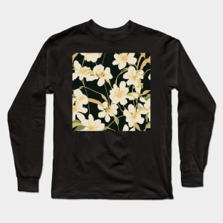 Beautiful Stylized Yellow-White Flowers, for all those who love nature #191 Long Sleeve T-Shirt